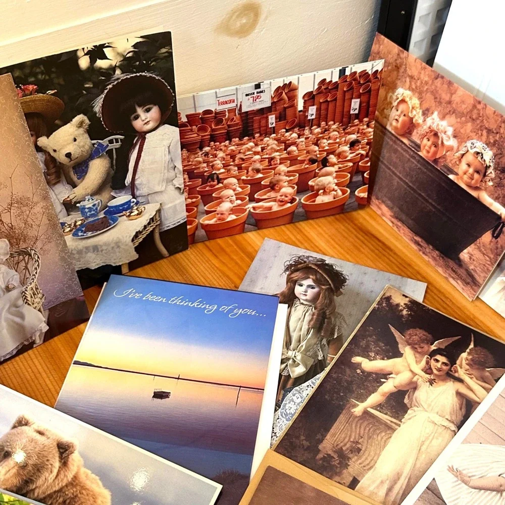 Unbranded Large Greeting Card Lot Mixed Excellent Vintage Nature Animal HBD